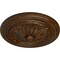 Ekena Millwork Wigan Ceiling Medallion, Hand-Painted Root Beer Crackle, 16"OD x 2 1/4"P CM16WGRBC - alternate 3